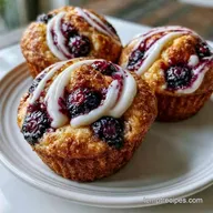 Blueberry Cream Cheese Muffins in 45 Min