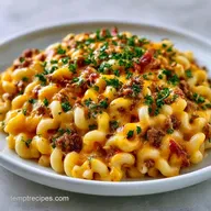 Cheesy Ground Beef Pasta: One-Pot