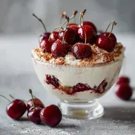 Cherry Amaretto Tiramisu Recipe for 10 Servings
