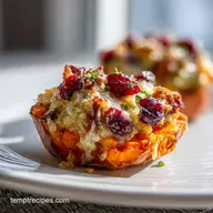 Cranberry Apple Twice Baked Sweet Potato