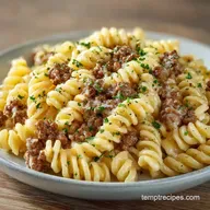 Creamy Ground Beef Pasta in 25 Minutes
