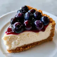 Easy Blueberry Cheesecake for 12 Slices