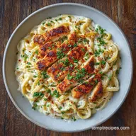 Garlic Parmesan Chicken Pasta: Creamy