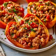 Ground Turkey and Peppers Recipe for 6