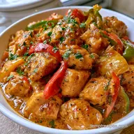 Chicken Bell Pepper Curry in 35 Minutes