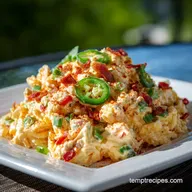 High Protein Jalapeno Popper Chicken Salad