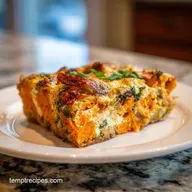 Sweet Potato Egg Casserole with Spinach