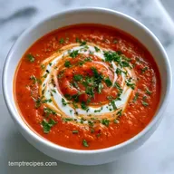 Roasted Red Pepper Soup for 6 Servings
