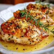 Ruths Chris Stuffed Chicken Copycat with Garlic Butter