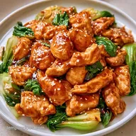 Sesame Chicken Bok Choy Stir Fry with Ginger