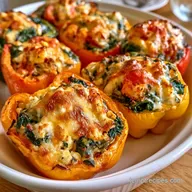 Spanakopita Stuffed Peppers in 60 Minutes