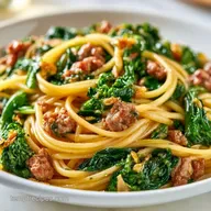 Spicy Broccoli Rabe Pasta with Sausage
