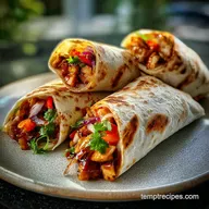 Sweet Chili Chicken Wraps in 20 Minutes