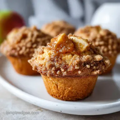 Apple Pie Muffins with Apple Pie Filling Recipe Card