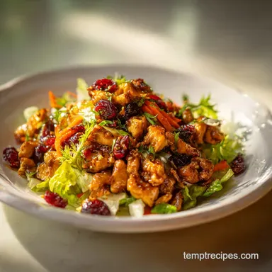 Best Asian Chicken Cranberry Salad in 15 Minutes Recipe Card