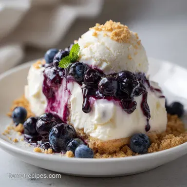 HighProtein Blueberry Cheesecake Cottage Cheese Ice: For 4 Servings