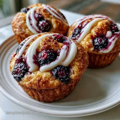 Blueberry Cream Cheese Muffins in 45 Min