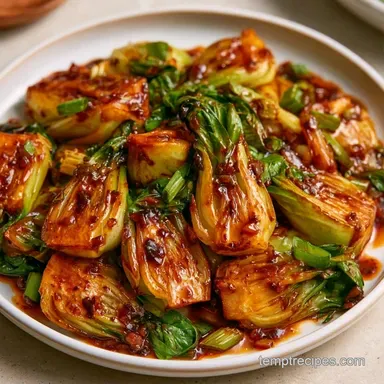 Bok Choy Black Bean in 30 Minutes Recipe Card