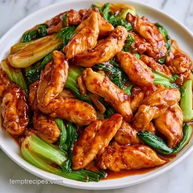 Bok Choy Chicken Stir Fry in 20 Minutes Recipe Card