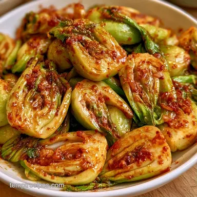 Bok Choy Korean Side Dish in 15 Minutes Recipe Card