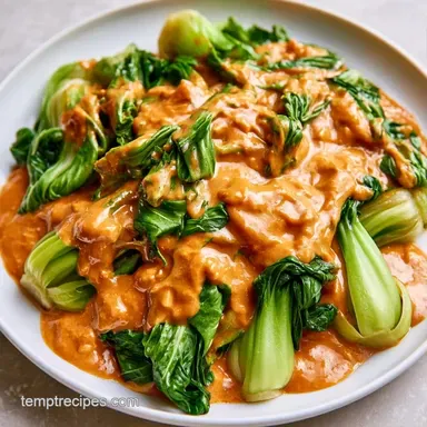 Bok Choy Peanut Sauce in 10 Minutes Recipe Card