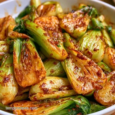 Bok Choy Stir Fry with Soy in 10 Minutes Recipe Card