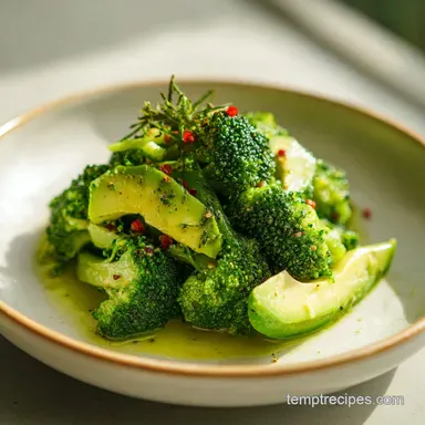 Healthy Broccoli Avocado Salad in 18 Mins