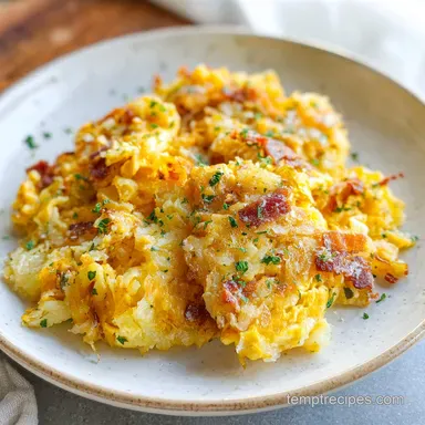Cheesy Breakfast Potato Scramble for 4 Servings