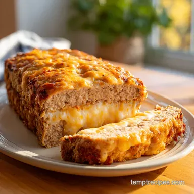 Cheesy Stuffed Italian Meatloaf in 1 Hour 10 Minutes: Baked