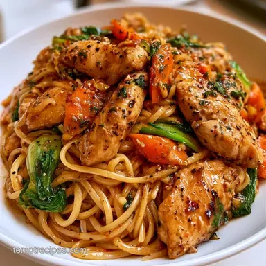 Bok Choy Chow Mein in 30 Minutes Recipe Card