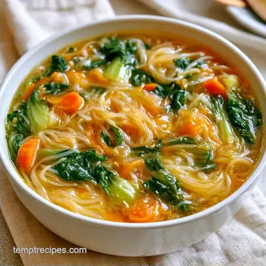 Chicken Bok Choy Soup in 30 Minutes