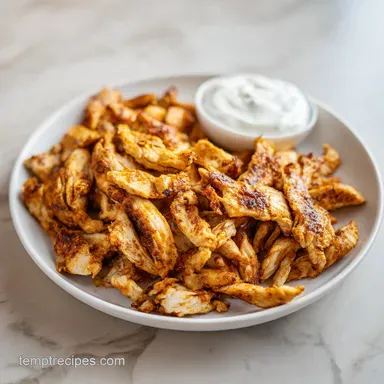 Chicken Shawarma With Garlic Sauce for 4 Recipe Card