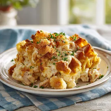Chicken and Waffle Casserole for 8 Servings
