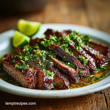 Chili Lime Flank Steak in 20 Minutes Recipe Card