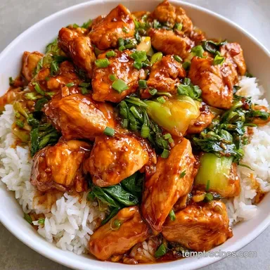 Choy Rice Bowl in 30 Minutes Recipe Card