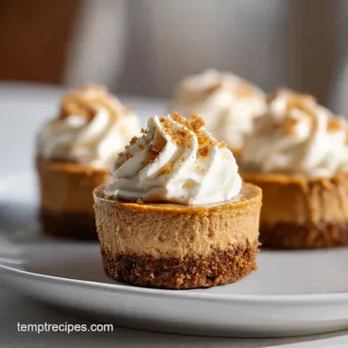 Cookie Butter Cheesecake Cups for 12 Servings Recipe Card