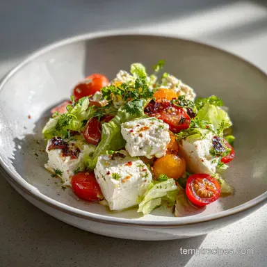 High-Protein Cottage Cheese Greek Salad in 10 Minutes