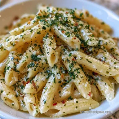 Creamy Garlic Penne Pasta in 30 Minutes
