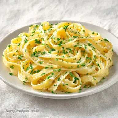 Easy Creamy Garlic Pasta in 30 Minutes Recipe Card
