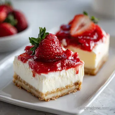 Easy Keto Strawberry Cheesecake Bars in 55 Min Recipe Card