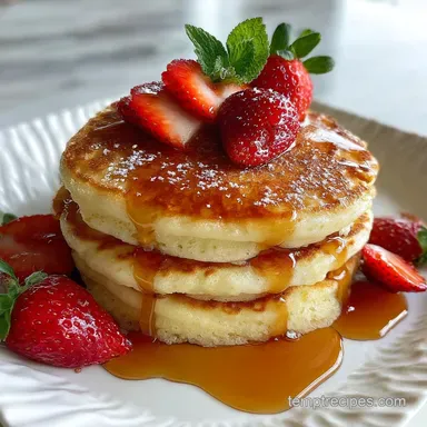 Easy Fluffy Pancakes From Scratch in 15 Minutes