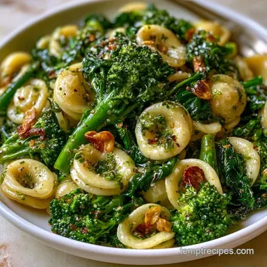 Garlic Broccoli Rabe Pasta in 20 Minutes