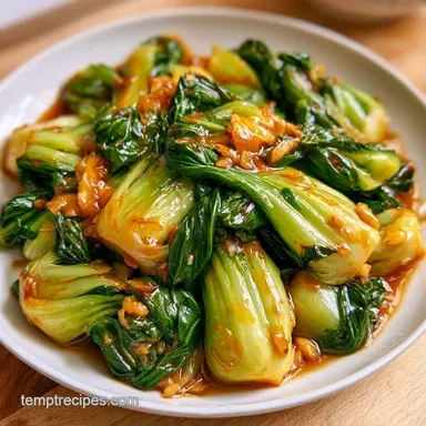 Ginger Bok Choy StirFry in 15 Minutes Recipe Card