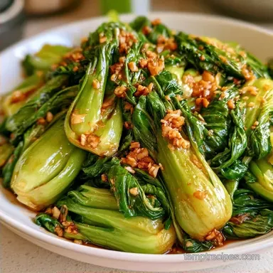 Ginger Garlic Bok Choy in 17 Minutes