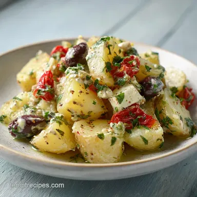 Healthy Mediterranean Potato Salad in 30 Mins