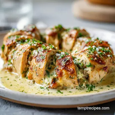 Ricotta Stuffed Chicken Rolls for 4 Servings