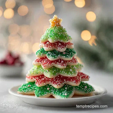 Iced Sugar Tree Cookie Recipe: Buttery Crispy Cookies in 30 Minutes Recipe Card