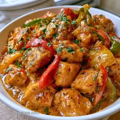 Chicken Bell Pepper Curry in 35 Minutes