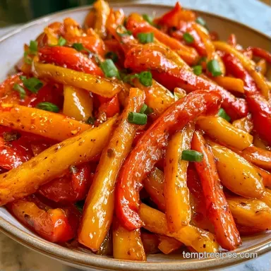 Bell Pepper Banchan in 14 Minutes Recipe Card