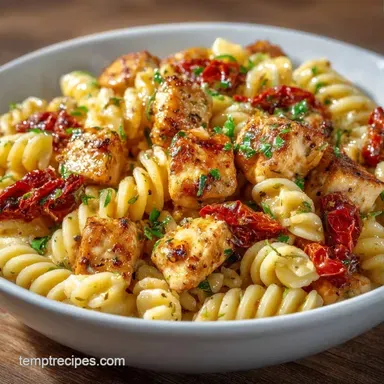 Marry Me Chicken Pasta in 30 Minutes Recipe Card